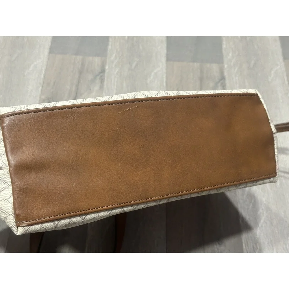 Fossil Sydney Bone Women's Small Beige Brown Tote Purse (NO CROSSBODY STRAP)